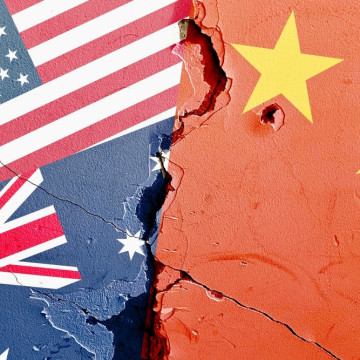 Us,(united,States),Vs,Australia,Vs,China,National,Flags,Isolated